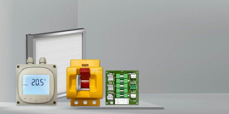 Pictures of VQ Stream products on a light grey background